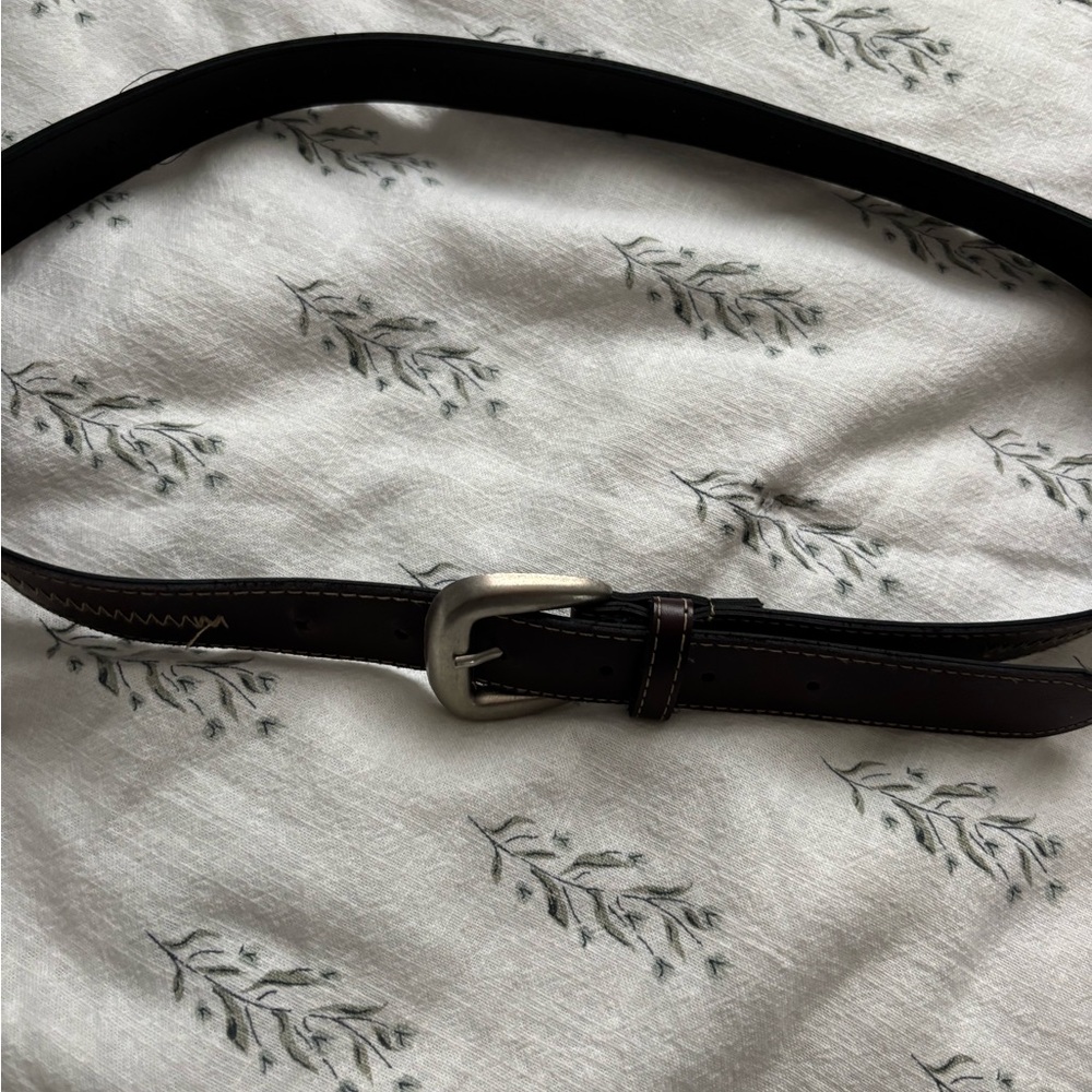 Men's Black Leather Belt